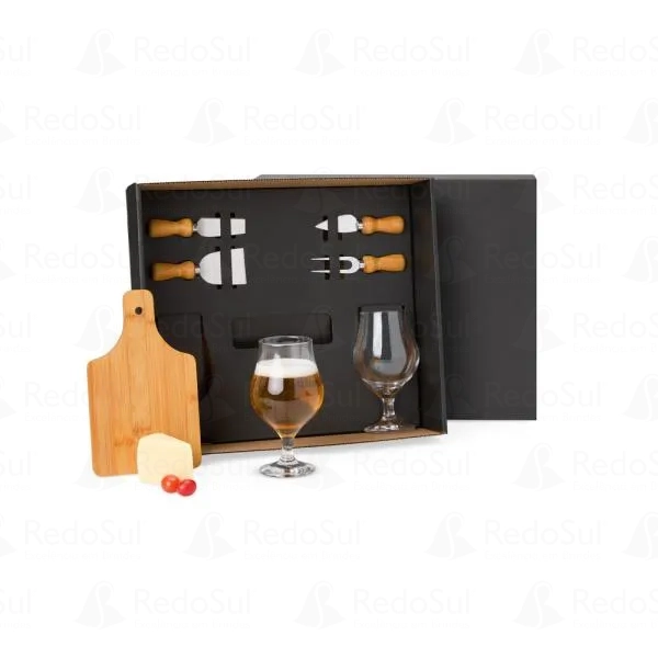 KIT Queijo Personalizado com tábua e taça